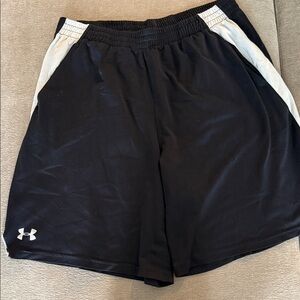 Under Armour Men's Athletic Shorts in Black and White
